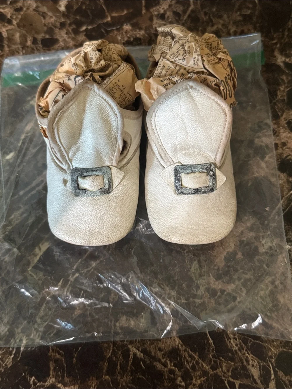 Antique Leather baby shoes